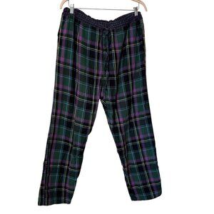 Polo Ralph Lauren Mens Plaid Cotton Sleepwear Pants M 32-34 Green & Purple